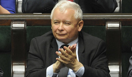 PiS-Chef Jaroslaw Kaczynski am 20. Juli im polnischen Parlament