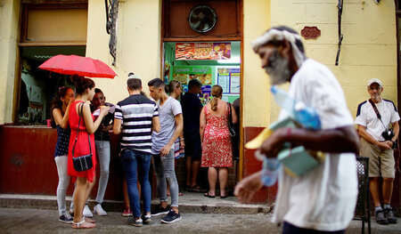 Ein privates Restaurant in Havanna am vergangenen Dienstag