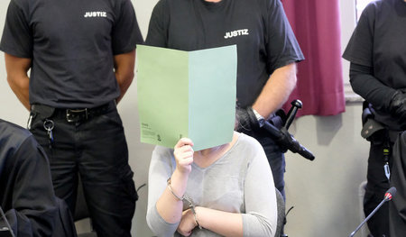 Die Angeklagte Xenia I. am Tag des Urteils im Gerichtssaal