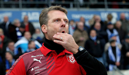 Wohin wogt es? Halles Trainer Rico Schmitt