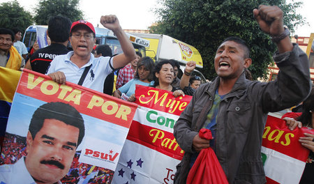 Solidarität mit Venezuela schon 2013 in Lima