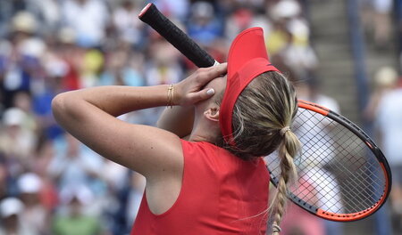 Schon wieder gewonnen: Elina Switolina kanns kaum glauben Schon wieder gewonnen: Elina Switolina kanns kaum glauben