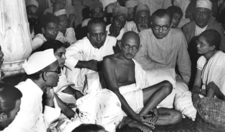 Moralischer Rigorist: Mohandas Karamchand Gandhi (1869–1948), ve...
