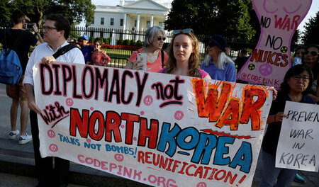 Auch in Washington D.C. wurde letzte Woche für den Frieden in Ko... Auch in Washington D.C. wurde letzte Woche für den Frieden in Ko...