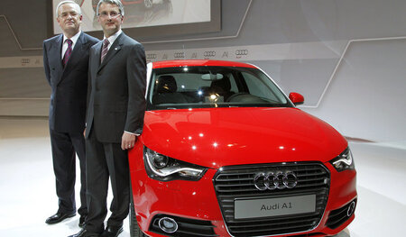 Schweigekartell? Audi-Chef Rupert Stadler (r.) und der ehemalige...