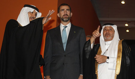 Schon lange Partner: Der damalige spanische Kronprinz Felipe und... Schon lange Partner: Der damalige spanische Kronprinz Felipe und...