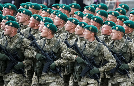 Militärparade zum Jahrestag der Unabhängigkeit der Ukraine am Do...