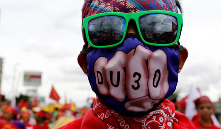 Gegen Polizeigewalt: Demonstration gegen die Regierung von Rodri...