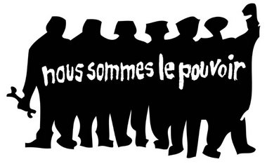 »Wir sind die Macht« – ein Plakat des »Atelier Populaire«, das a