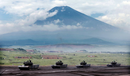 Militärische Stärke: Die sogenannten Selbstverteidigungskräfte b...