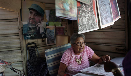 In diesem Kiosk in Havanna verkauft die Kubanerin Mildrey Garcia...