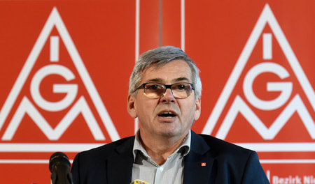 Jörg Hofmann, der erste Vorsitzende der IG Metall Jörg Hofmann, der erste Vorsitzende der IG Metall