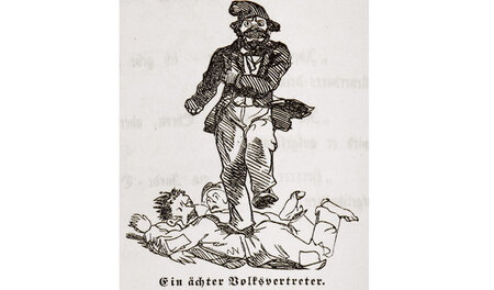 Stets wieder zu entdecken: Achenbach als Karikaturist, hier um 1... Stets wieder zu entdecken: Achenbach als Karikaturist, hier um 1...