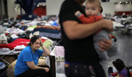 Plötzlich obdachlos: Einwohner der texanischen Stadt Houston müs...
