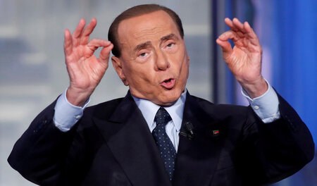 Auf dem Weg zurück in die Regierung: Silvio Berlusconi am 21. Ju... Auf dem Weg zurück in die Regierung: Silvio Berlusconi am 21. Ju...