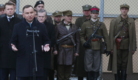 Tradition des Antikommunismus: Polens Präsident Andrzej Duda bei...