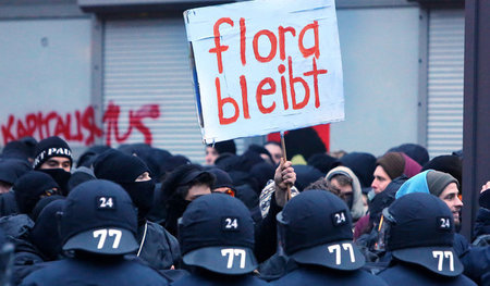 Seit der Besetzung 1989 war das linke Zentrum immer wieder im Vi...