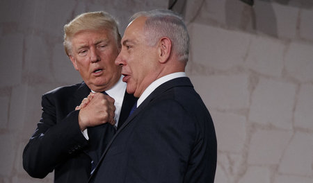 Gute Freunde in Kriegslaune: US-Präsident Donald Trump und Israe... Gute Freunde in Kriegslaune: US-Präsident Donald Trump und Israe...