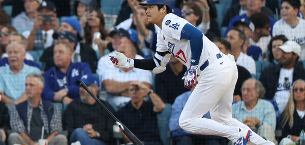 Shohei Ohtani of the Los Angeles Dodgers