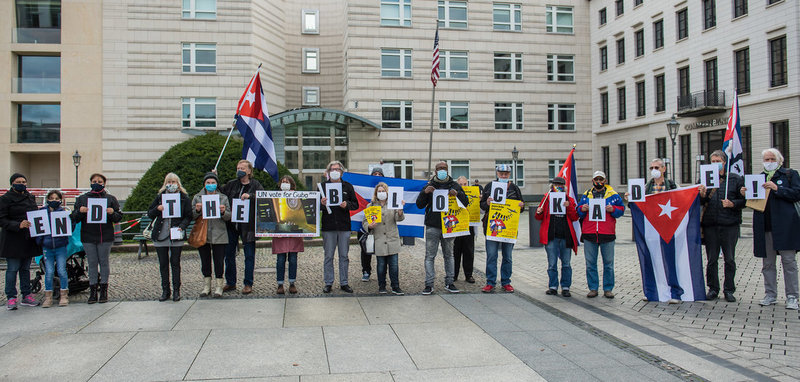 »Unblock Cuba«-Kundgebung in Berlin