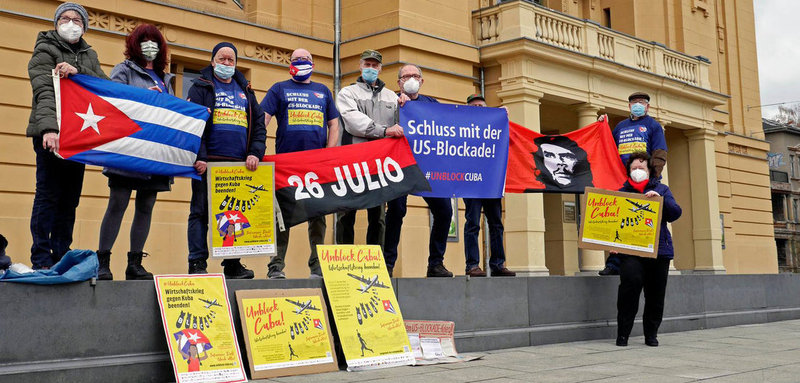 Veranstaltung unter Pandemiebedingungen von »Unblock Cuba« in Gera