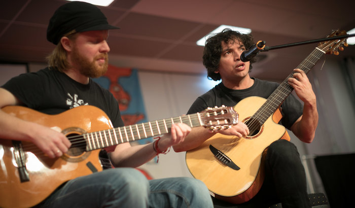 Tobias Thiele und Nicol&aacute;s Miquea. Foto: Christian Mang