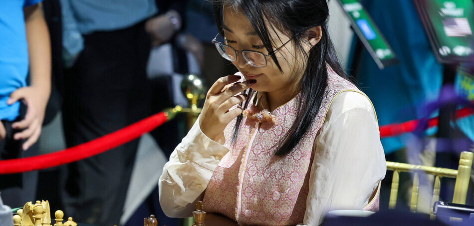 Ju Wenjun at the World Chess Championship